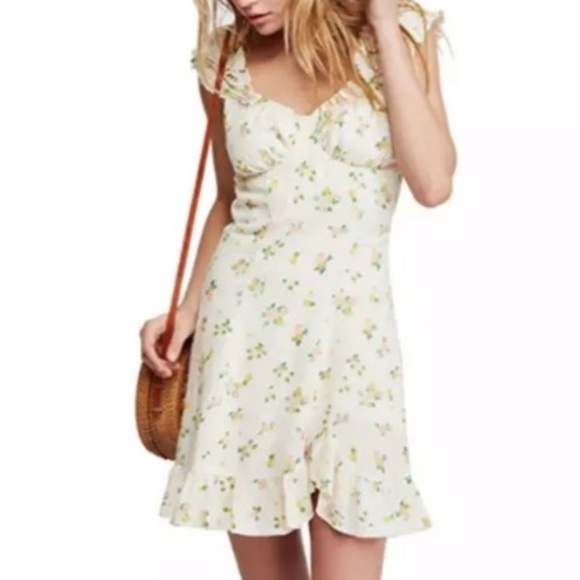 Free People Like A Lady Mini Dress in Cactus Flower Combo S NWT - Picture 5 of 16